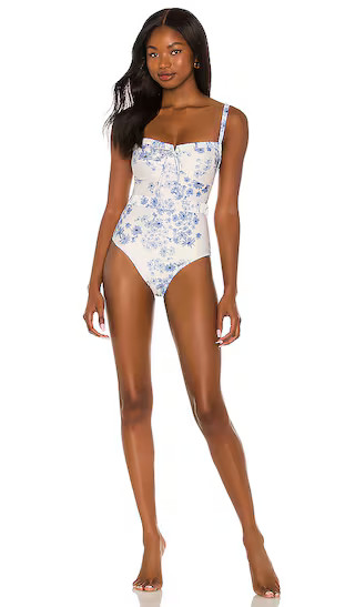 Vacation One Piece in Flannel | Revolve Clothing (Global)