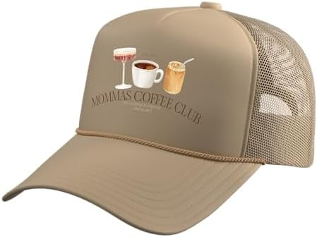 Mommas Coffee Club Trucker Hat with Adjustable Mesh Back | Amazon (US)