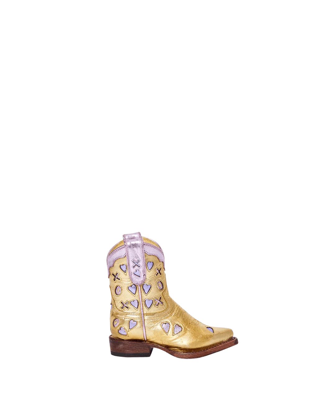 Julia Metallic Gold | Luxury Fashion Kid's Cowboy Boots | Miron Crosby | Miron Crosby