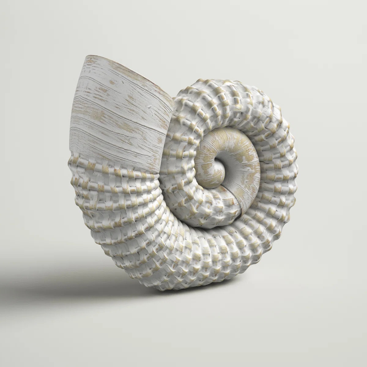 Trish Ceramic Shell Figurine - Elegant Home Decor Accent Piece - 7" x 3" x 7" | Wayfair North America