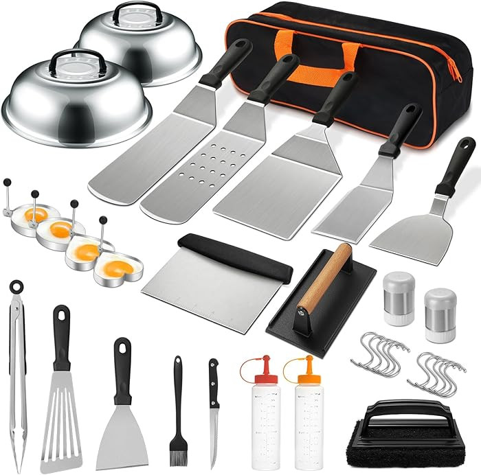 35PCS Griddle Accessories Kit, Flat Top Grill Accessories Set for Blackstone and Camp Chef, Grill... | Amazon (US)