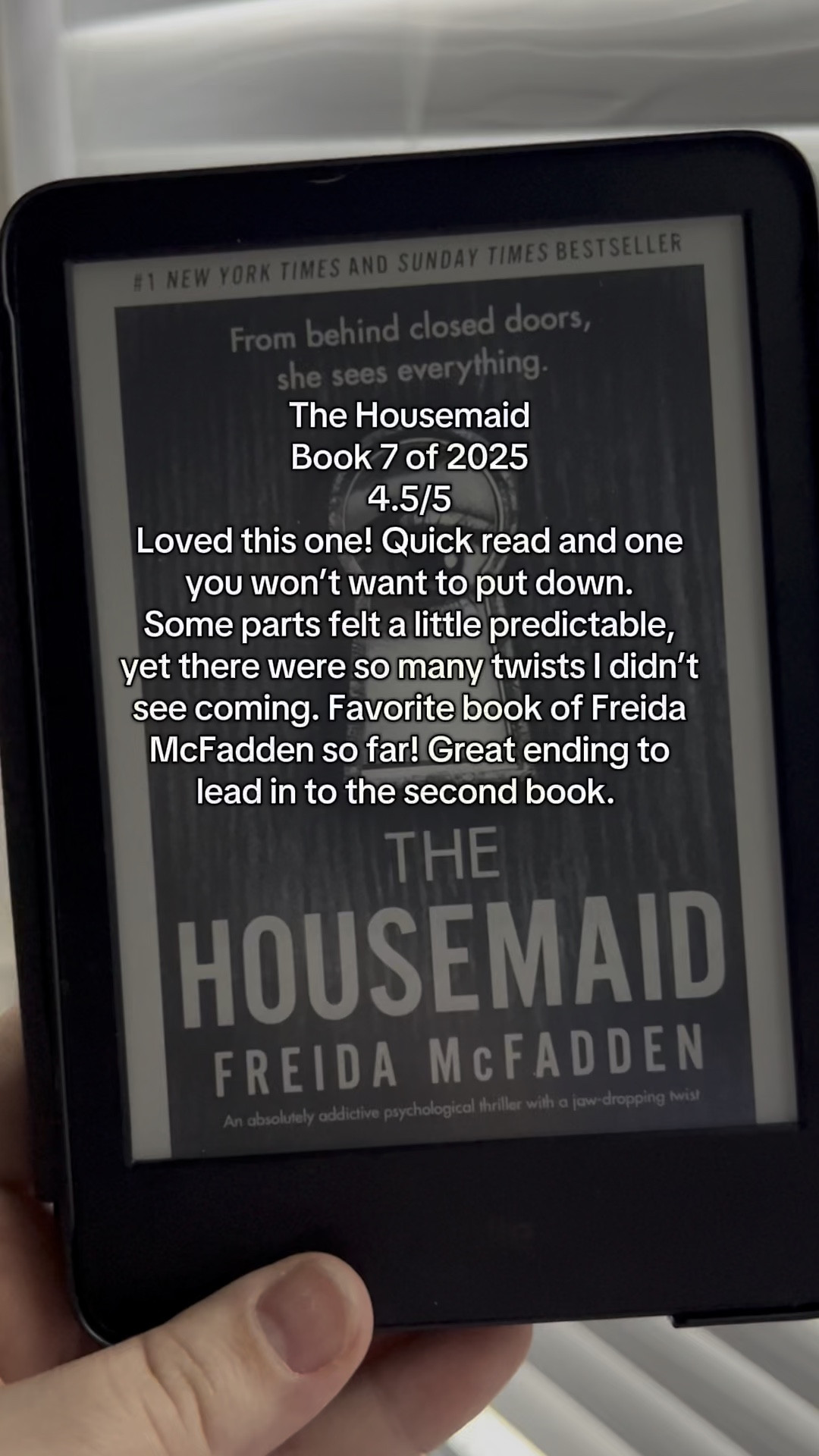 I’ve been loving Kindle Unlimited so that I can read all the Freida McFadden books! I usually use Libby to rent library books on my Kindle  

#LTKHome #LTKOver40 #LTKTravel