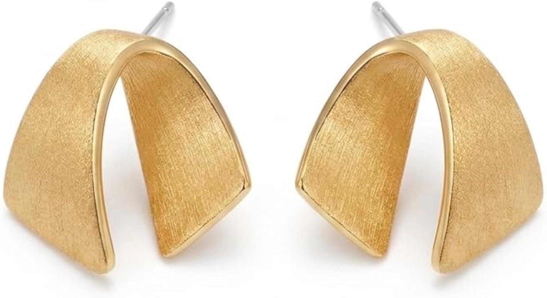 Jean Beau Chunky Gold Stud Earrings for Women Trendy Gold Plated Dangle Drop Prom Birthday Fashio... | Amazon (US)