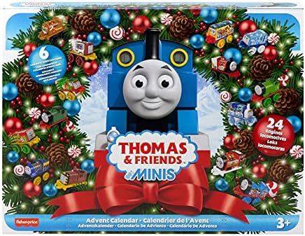 Fisher-Price Thomas & Friends MINIS Advent Calendar 24 miniature push-along toy trains | Amazon (US)