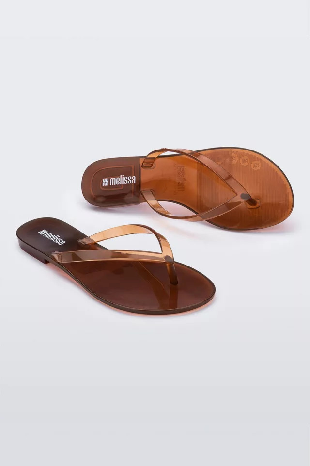 Melissa Harmonic Jelly Flip Flop Sandal in Clear Brown, Women's at Urban Outfitters | Urban Outfitters (US and RoW)