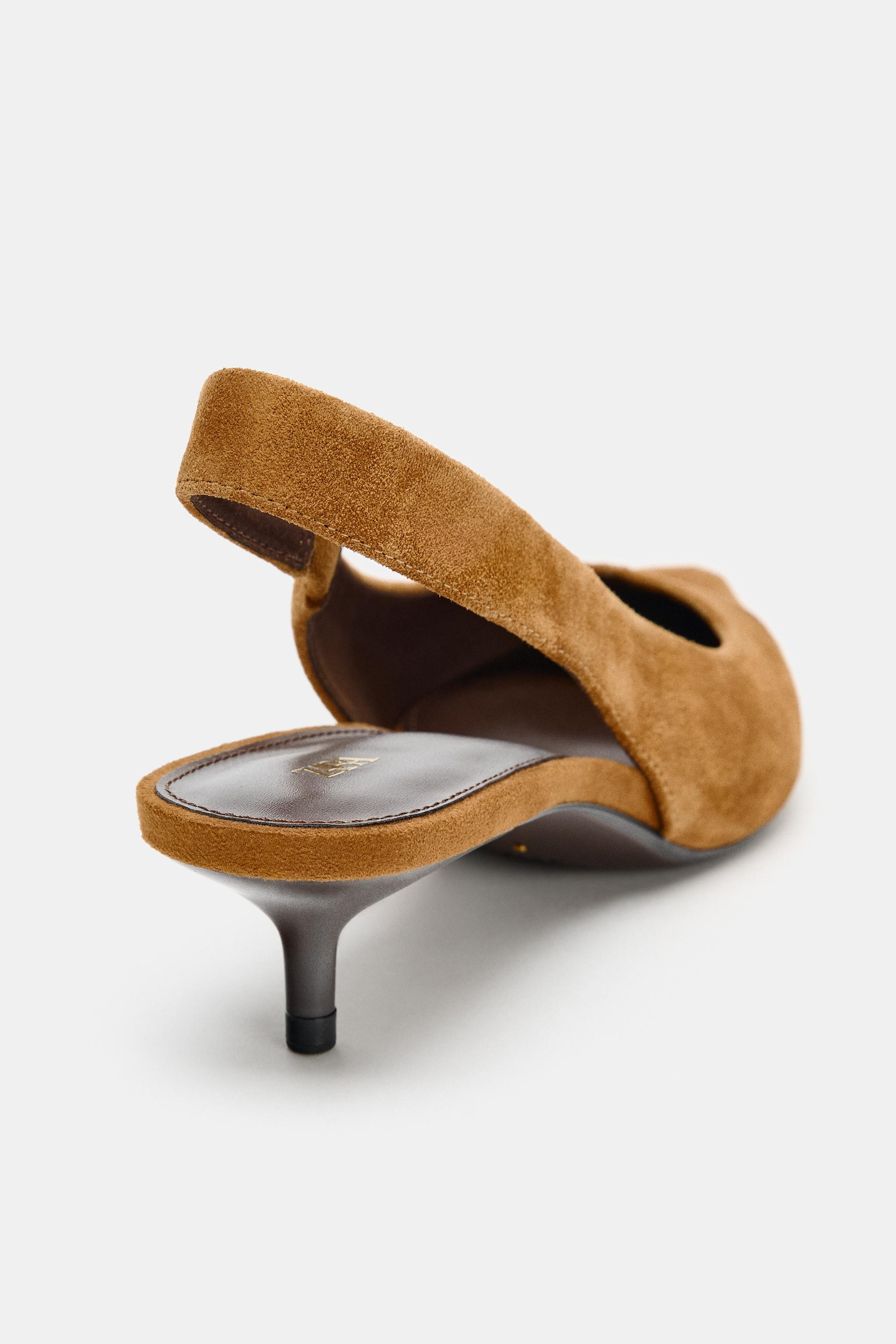 SUEDE SLINGBACK SHOES | Zara US