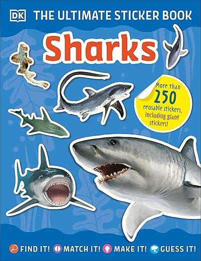 The Ultimate Sticker Book Sharks     Paperback – Sticker Book, May 18, 2021 | Amazon (US)