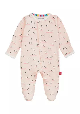 Magnetic Me Baby Girls Baa Baa Baby Pink Footie, 0 - 3 Months | Belk