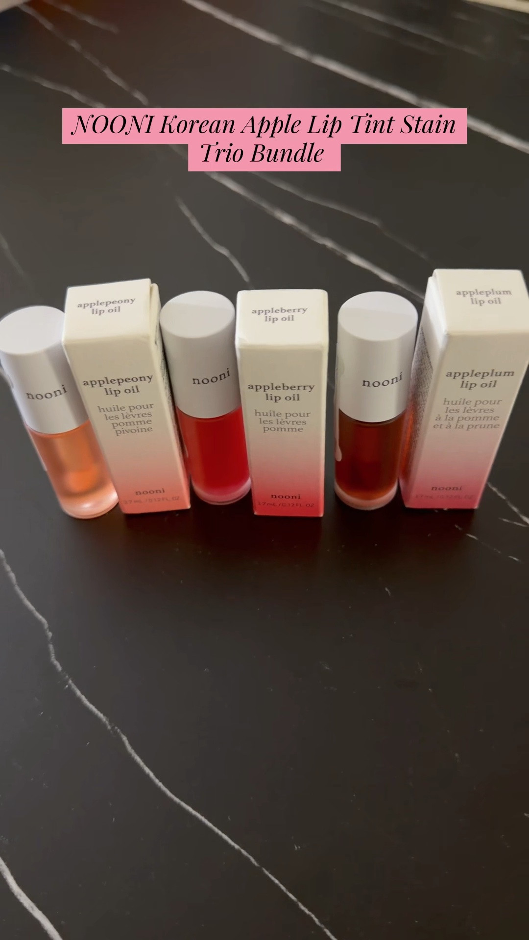 POV: You wanted glossy lips that stain without drying out 🍎💋

The lip tint that gives glossy-on-first-swipe energy and leaves behind the prettiest stain 😍 

Hydrating, travel-friendly, and smooth enough to throw in every bag.

Shades I got:
Applepeony, Appleberry and Appleplum

Which shade are you grabbing first? 

Nooni Korean Apple Lip Tint Stain l Trio Bundle 
@NOONI  
Glossy Lip Stain, Tinting & Long Lasting, Moisturizing Lip Care, Hydrate Lipgloss, Travel-Friendly, Smooth Oil Moisture, All Skin Types,  Travel friendly Smoothing

Available in my TikTok Shop🛒

#KBeautyGlow
#Nooni #NooniLipTint #KoreanLipTint #LipTint #madammmstyleicon #GlossyLips #KBeauty #KoreanBeauty #LipCare #HydratingLipTint #LongLastingLipTint #TravelBeauty #LipGloss #BeautyFinds #TikTokMadeMeBuyIt #LipCombo #SmoothLips #MakeupTok #BeautyTok #AppleLipTint

#LTKselfcare #LTKBeauty #LTKgrwm