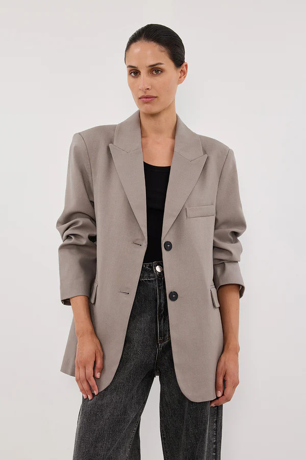 HARLEY SMOKE OVERSIZED BOYFRIEND BLAZER | DISSH