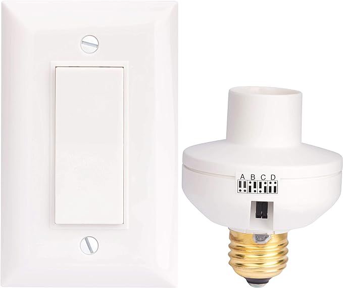 Wireless Remote Control Light Switch and Socket Cap to Turn Lamps and Pull Chain Fixtures On and ... | Amazon (US)