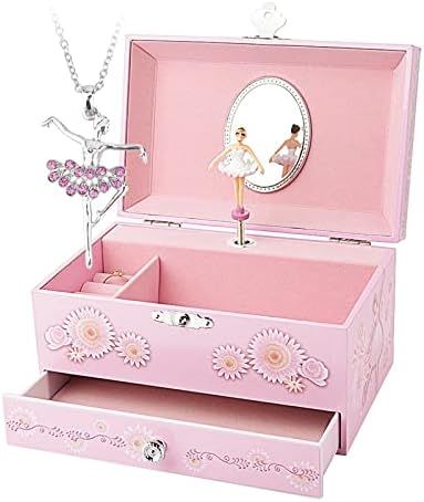 Amazon.com: RR ROUND RICH DESIGN Kids Musical Jewelry Box for Girls with Drawer and Jewelry Set w... | Amazon (US)