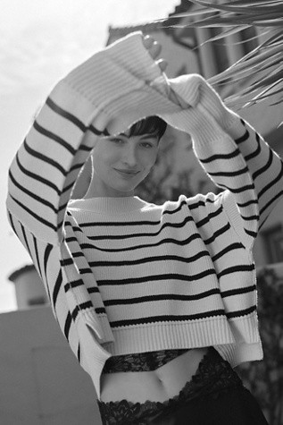 Easy Street Stripe Crop Pullover | Free People (Global - UK&FR Excluded)