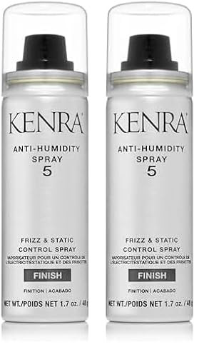 Kenra Anti-Humidity Spray 5 | Frizz & Static Control Spray |72-Hour Humidity Resistance & Protection | Lightweight, Low Hold Formula | Thermal Protection | 1.7 oz (Pack of 2) | Amazon (US)