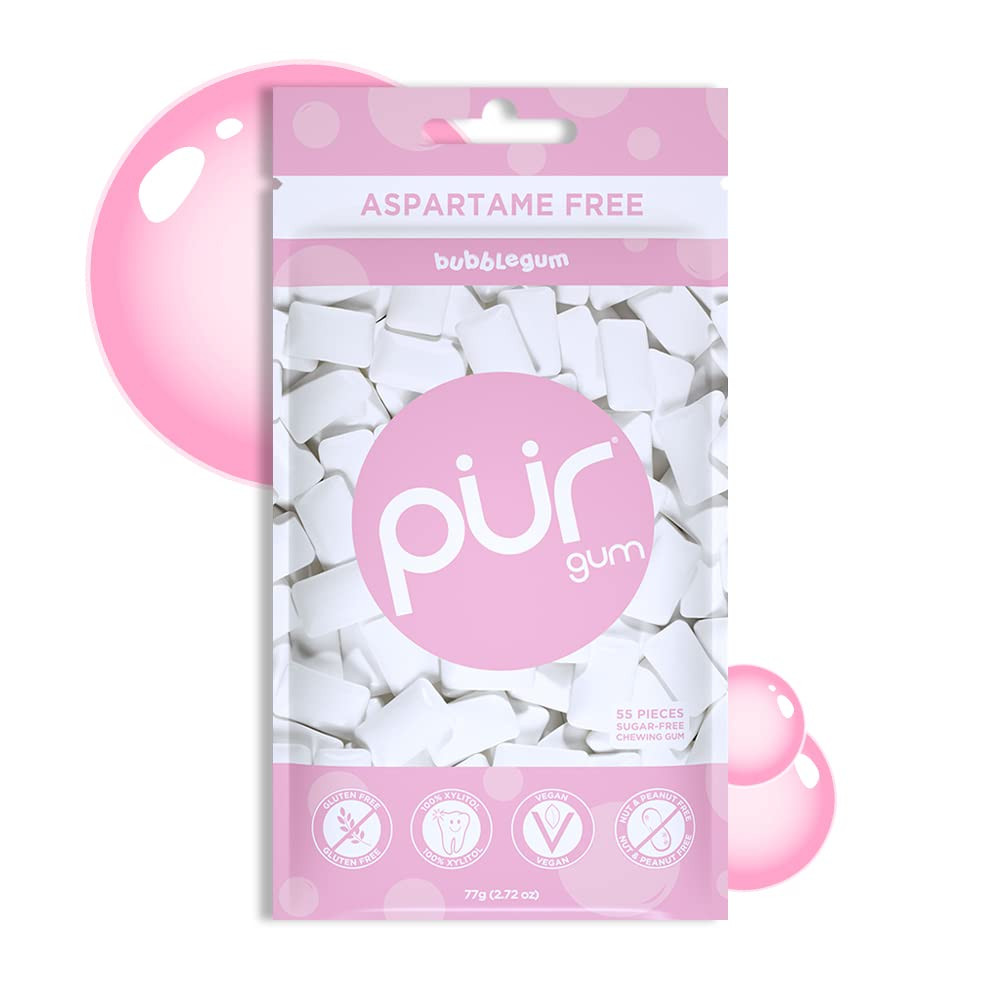 PUR Gum | Aspartame Free Chewing Gum | 100% Xylitol | Sugar Free, Vegan, Gluten Free & Keto Frien... | Amazon (US)