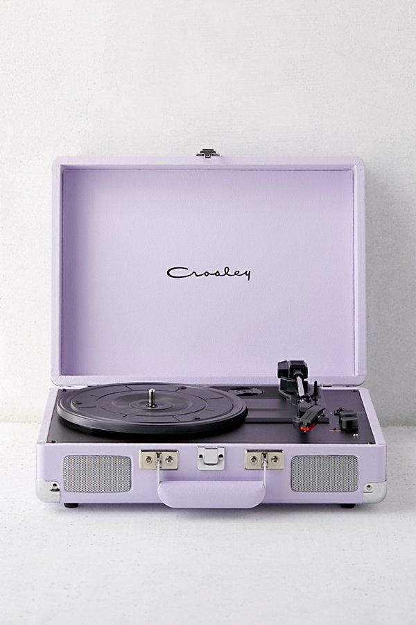 Crosley UO Exclusive Lavender Cruiser Bluetooth Record Player - Purple at Urban Outfitters | Urban Outfitters (US and RoW)