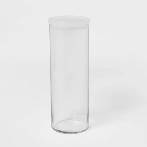 55.8oz Glass X-Large Stackable Jar with Plastic Lid - Made By Design™ | Target