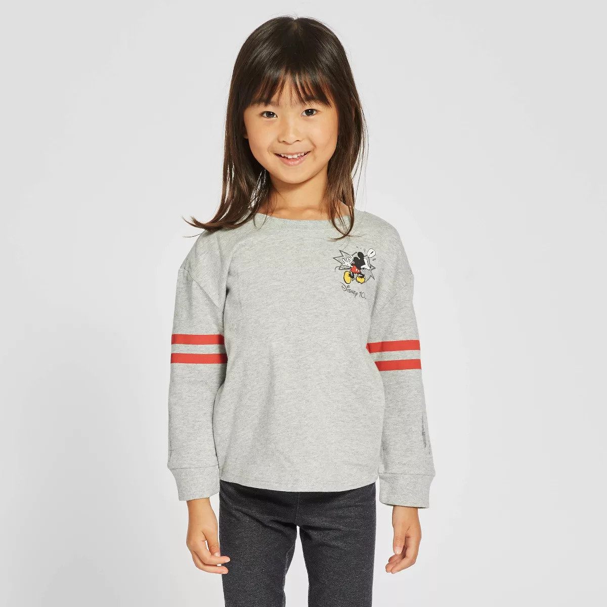 Toddler Boys' Disney Mickey Mouse Spirit Jersey - Heather Gray | Target