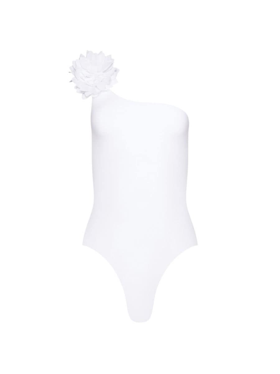 Tabacaru Swim Margherita With Linen Flower Swimsuit | Saks Fifth Avenue
