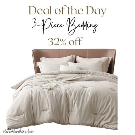 Best seller Sale! Save 32% off this 3-piece bedding set! Deal of the day! bedroom | comforter set | neutral home decor | @amazon #amazonhome 

#LTKfindsunder50 #LTKhome #LTKsalealert