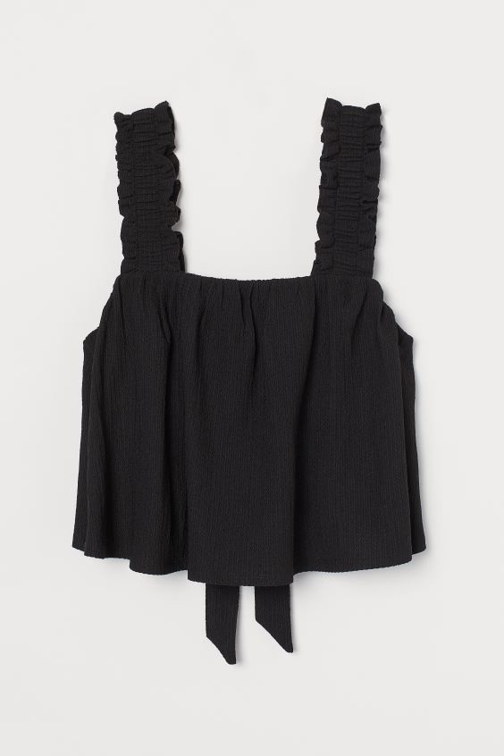 Top évasé avec liens à nouer | H&M (FR, IT, ES, PT, BE)