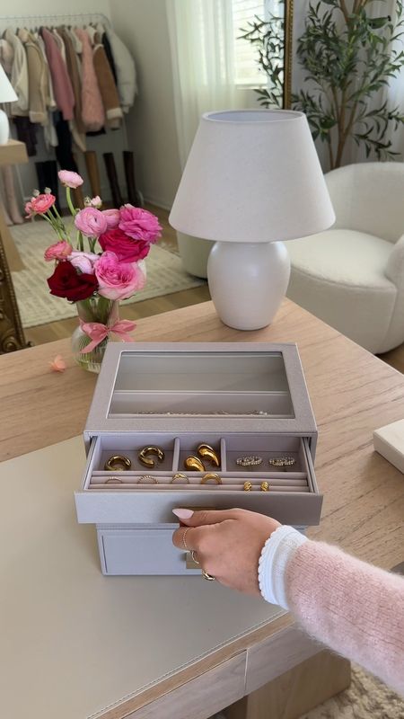 new jewelry organizer from the container store. LTK won’t let me link every piece individually so below are the 4 trays I picked:

+ Glass Top Drawer
+ Ring & Bracelet Tray
+ Deep 3 Section Tray
+ Deep Accessory Tray

#LTKhome #LTKfindsunder50 #LTKVideo
