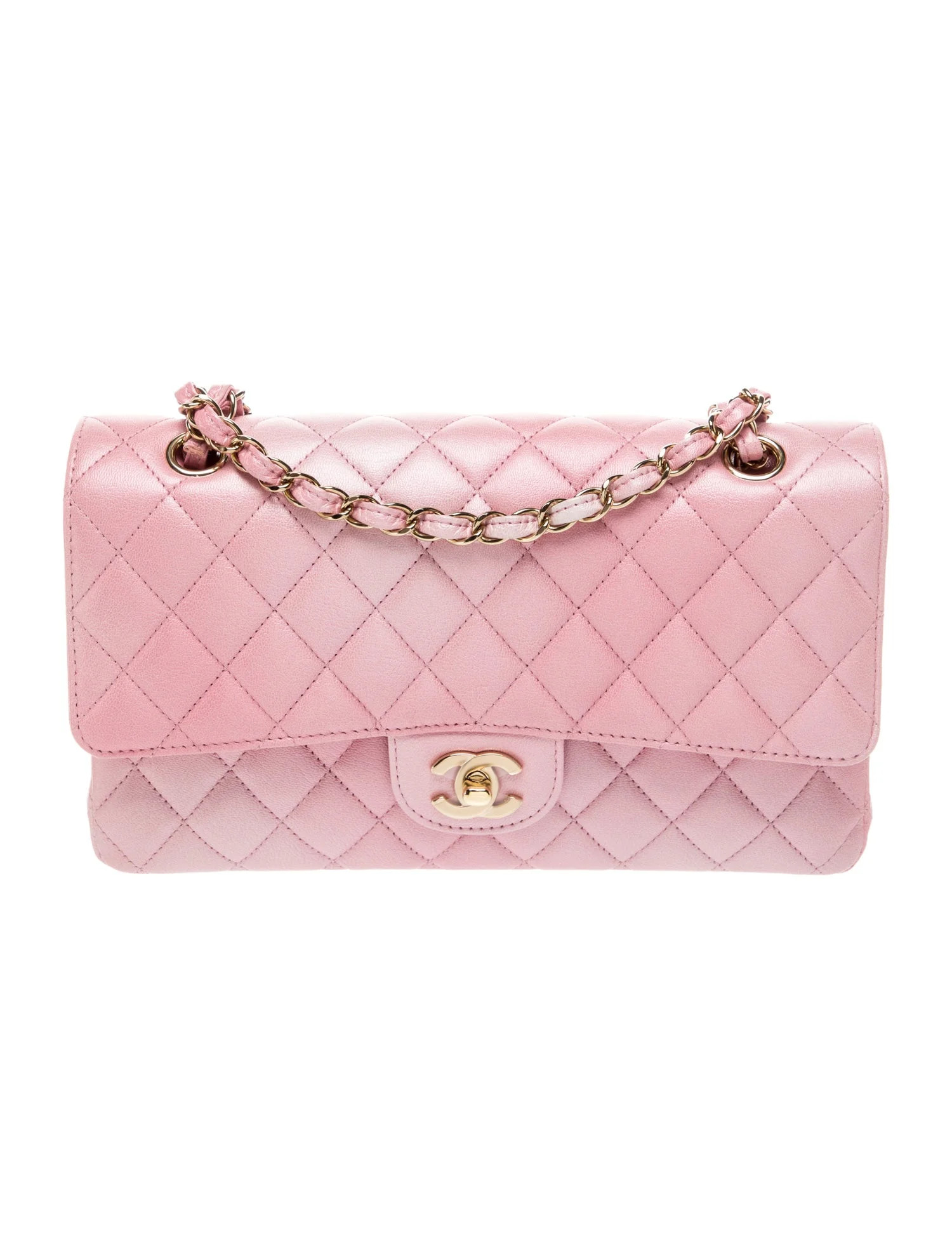 Chanel Cloudy Pearly Classic Medium Flap Bag - Pink Shoulder Bags, Handbags - CHA1400741 | The Re... | The RealReal
