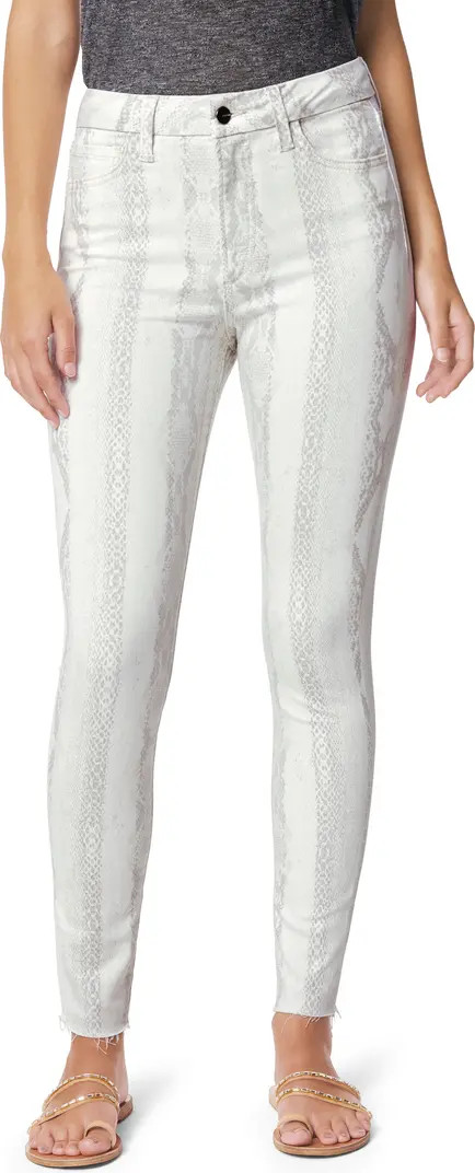 Joe's The Hi Honey Snakeskin Print High Waist Crop Skinny Jeans | Nordstrom | Nordstrom