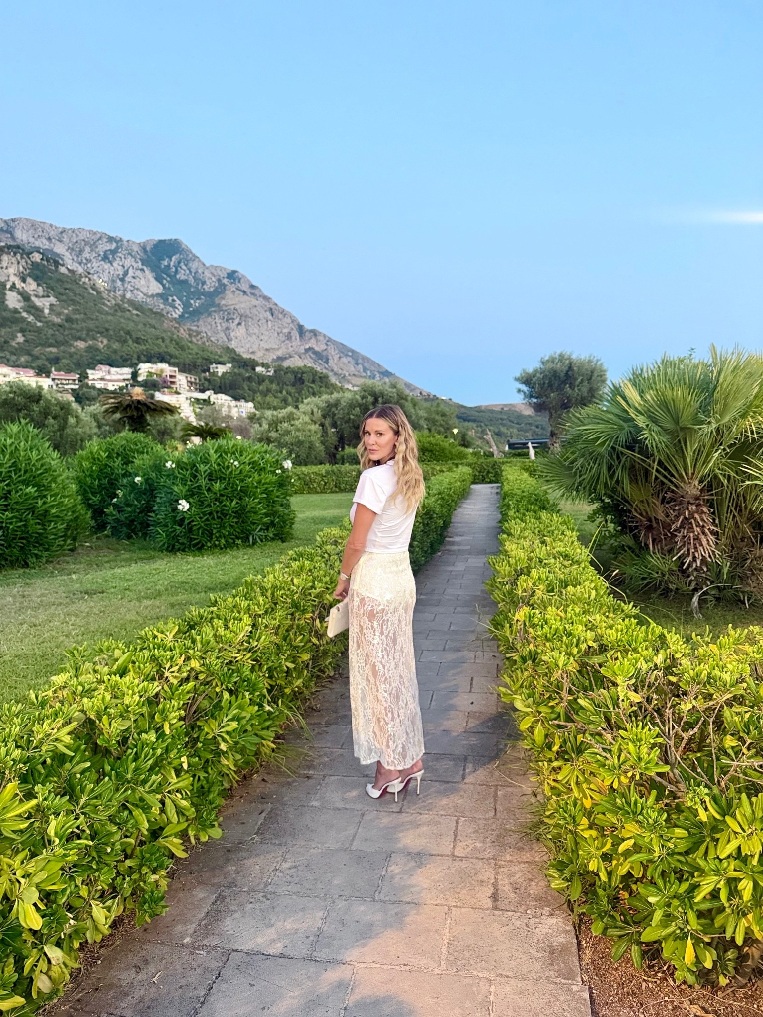 Dinner look with a view 🤍 this lace skirt is everything and more

#LTKootd #LTKTravel