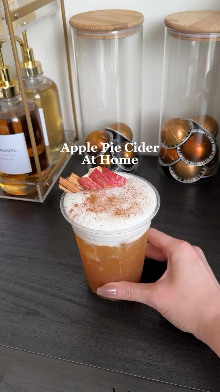 Apple pie cider at home🍎❤️ this is so good!! #applepiecider #applepiedrink #applerefresher #refreshersathome #fallrefresher #falldrink #falldrinks #applecider #drinksathome #falldrinkrecipes #vanillacoldfoam #coldfoamathome #coldfoam #drinks #weekend #coffee #delicious #bhfyp #dance #dinner #foodstagram #foodphotography #cafe #drinks #restaurant #drink #cocktails #cheers #nightlife