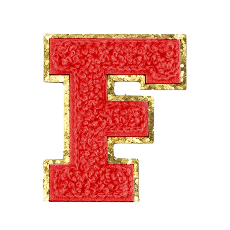 Hello Hobby Chenille F-Red Patch | Walmart (US)