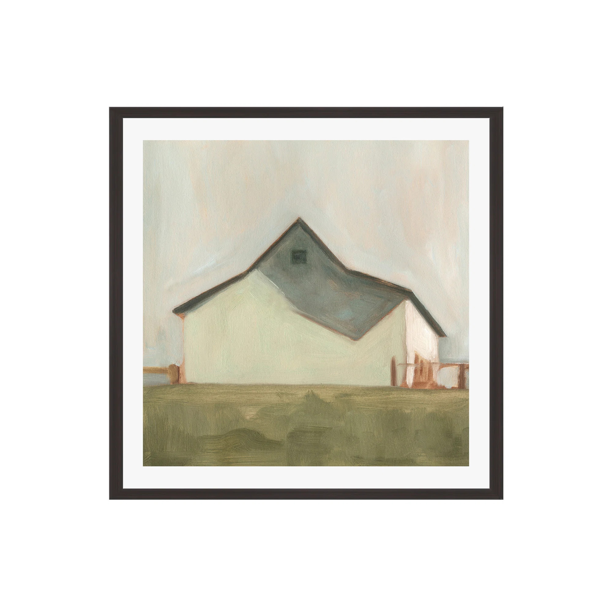 Laurel Foundry Modern Farmhouse® Serene Barn V by Emma Scarvey - Picture Frame Painting & Review... | Wayfair North America