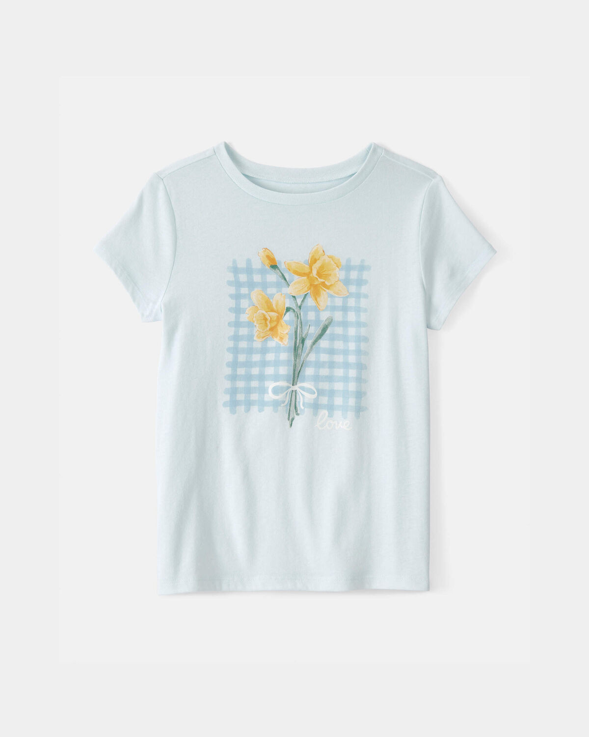 Girls Floral Graphic Tee - Blue | Carter's Inc