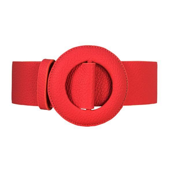 Red Oval Buckle Belt (S) | Wolf and Badger (Global excl. US)