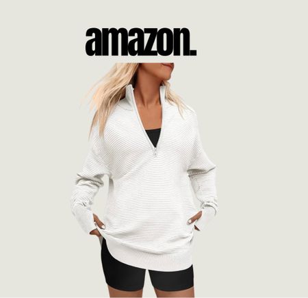 Amazon must have! Grab it in school colors for game day! Gorgeous sweater! Athleisure outfit ideas. 