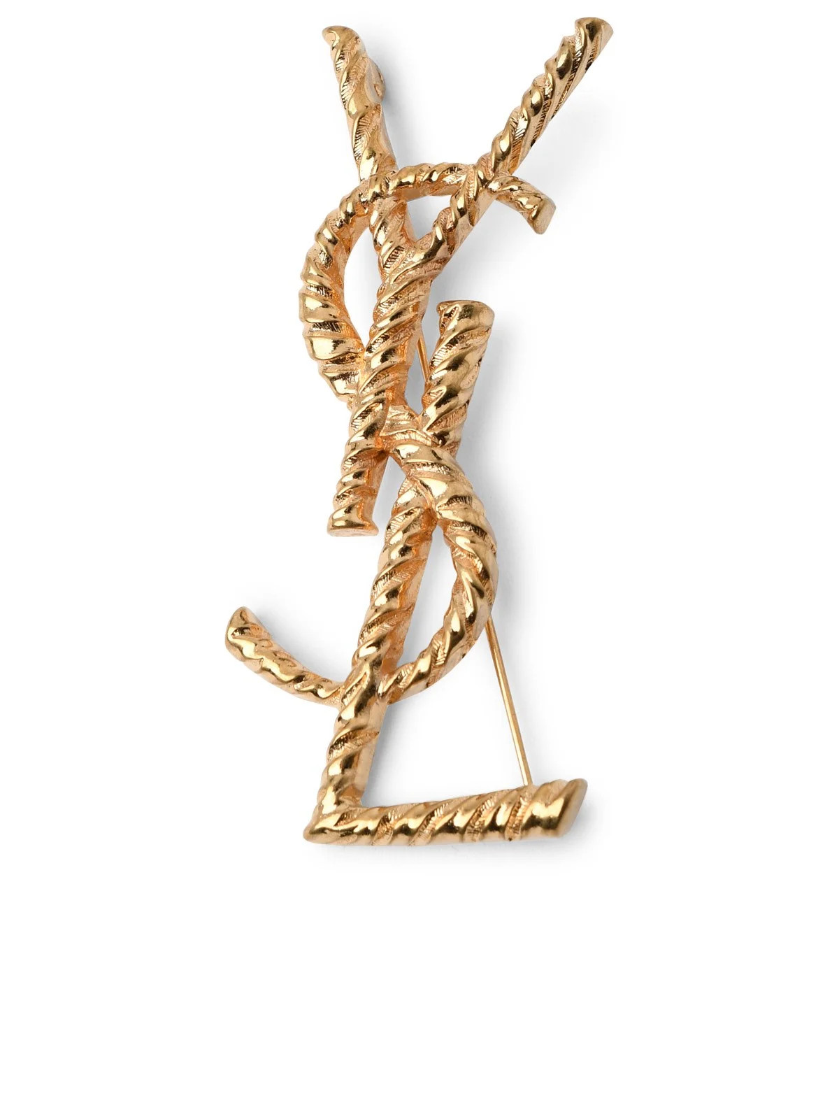 Saint Laurent Opyum YSL Twisted Brooch | Cettire Global