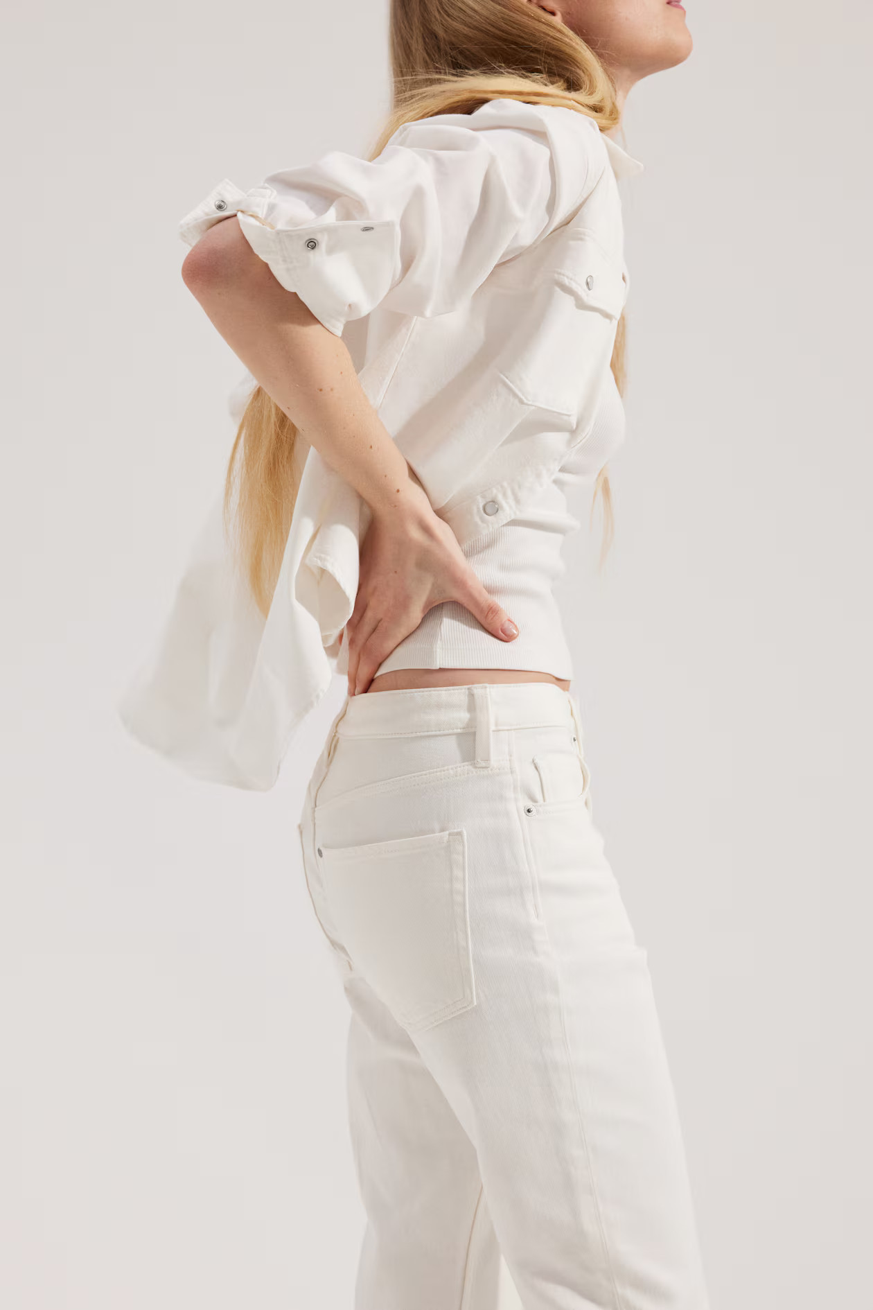 Slim Straight High Ankle Jeans | H&M (UK, MY, IN, SG, PH, TW, HK)