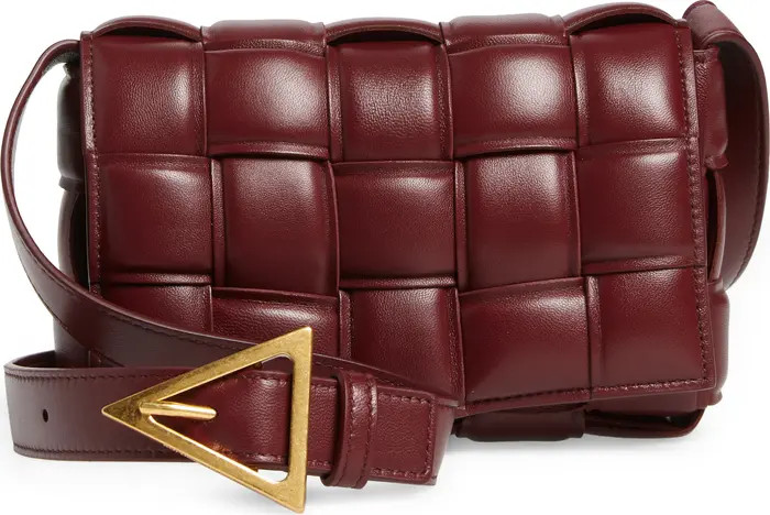 Small Padded Cassette Intrecciato Leather Crossbody Bag | Nordstrom