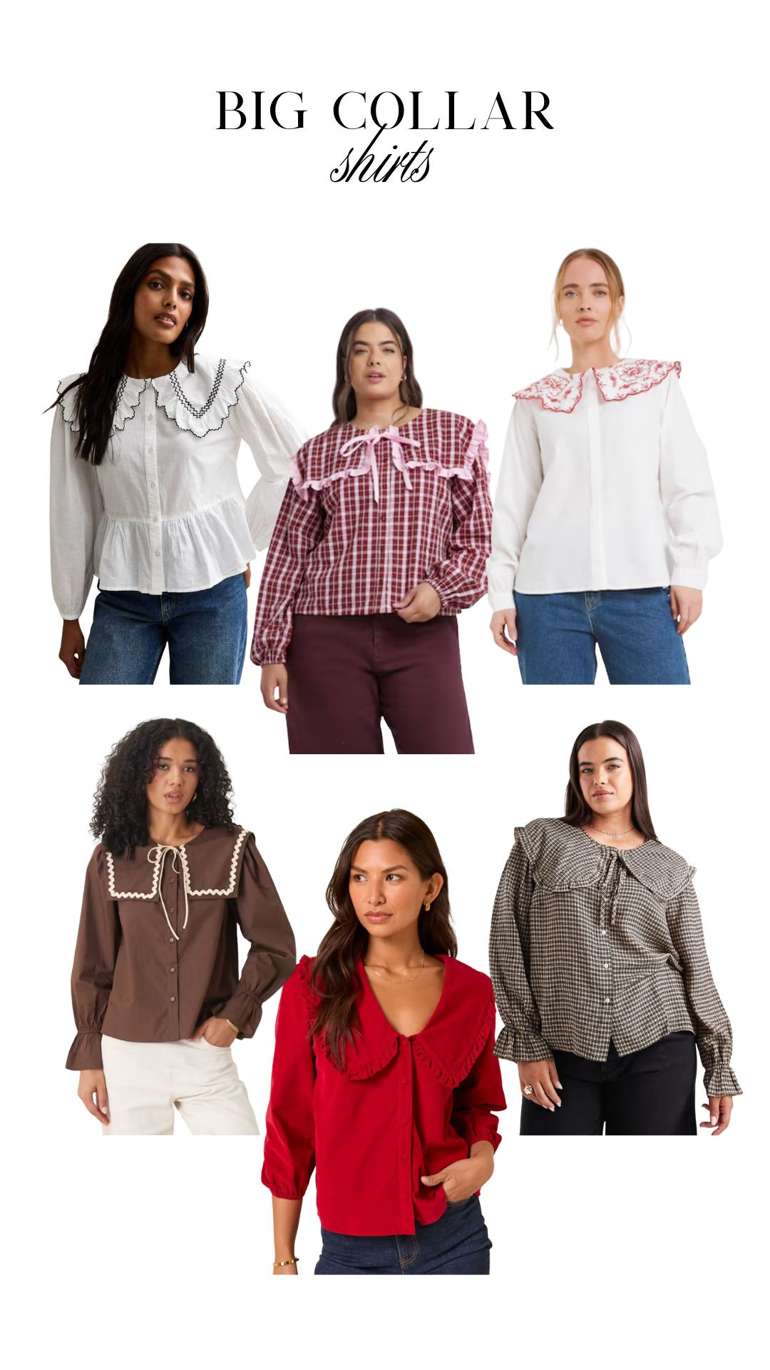 My favourite big collar shirts! 
Dopamine dressing, outfit ideas, fun outfits, shirts, high street finds, colourful fashion  

 #LTKuk #LTKwinter #LTKstyletip