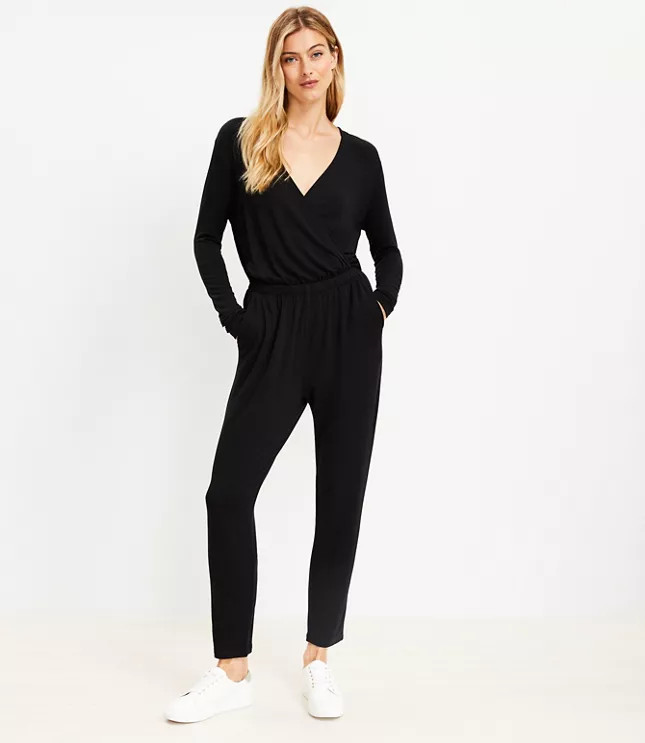 Lou & Grey Signature Softblend Crossover Jumpsuit | LOFT
