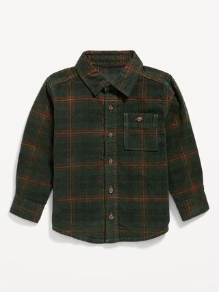 Printed Long-Sleeve Pocket Corduroy Shirt for Toddler Boys | Old Navy (CA)