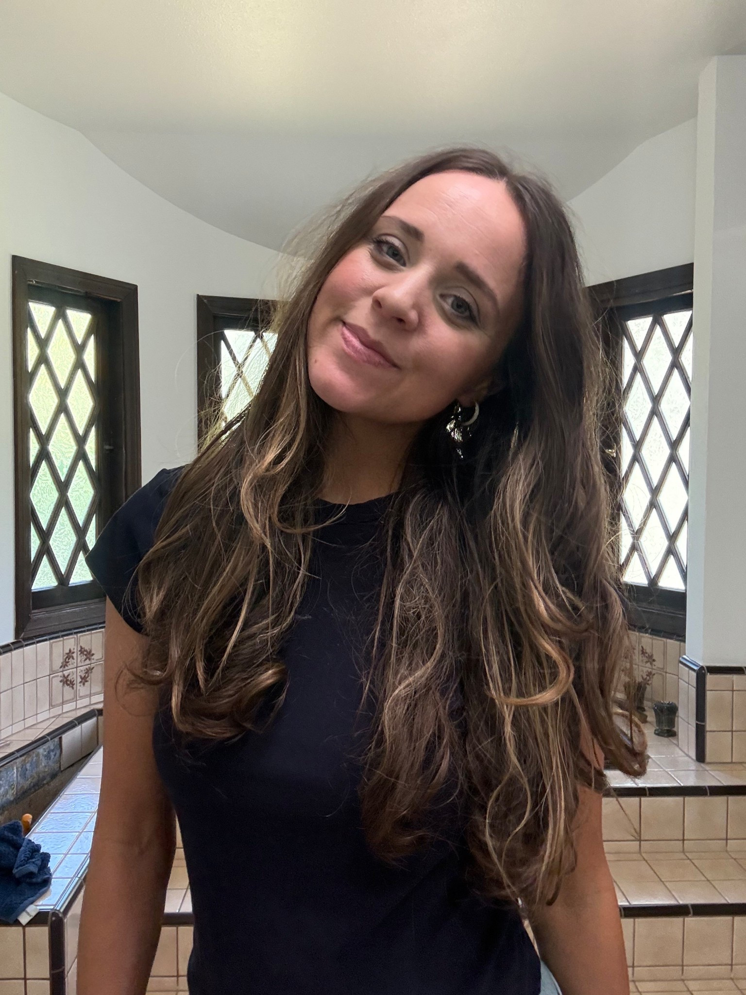 I have this shirt in multiple colors! It’s just $9 and the best elevated  basic t-shirt I’ve found. The white one I wear on repeat and it’s not see through. Legit the best out there…trust me! 
I’m wearing size XS. Fits true to size. 

#LTKmomlife #LTKgrwm #LTKootd