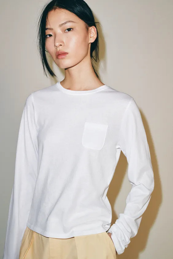 T-SHIRT WITH POCKET | Zara UK