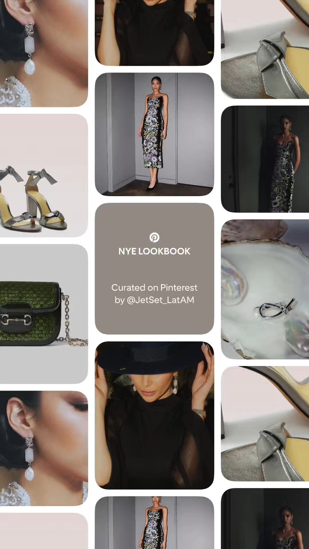 NYE Lookbook — a refined edit of New Year’s Eve style, curated for elegant nights and modern celebrations. Explore floral evening dresses, sculptural heels, statement earrings, and iconic handbags designed for after-dark dressing. This board blends quiet luxury, soft metallics, and timeless silhouettes for NYE outfits, formal events, destination celebrations, and elevated evening wear — thoughtfully curated by Jet Set LatAM.

#LTKHoliday #LTKSeasonal #LTKootd