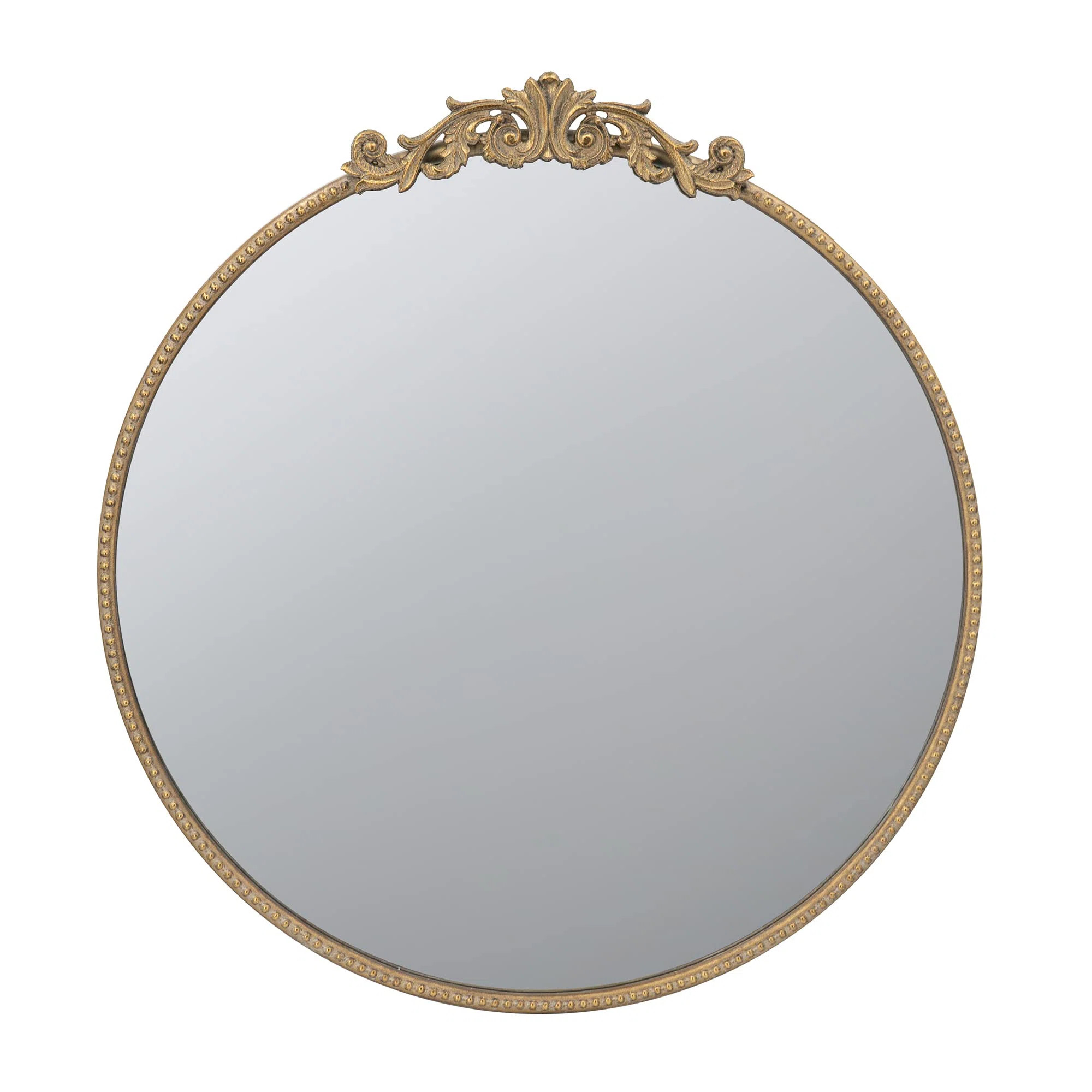 Ursa Classic Round Mirror with Baroque Inspired Frame | Wayfair North America
