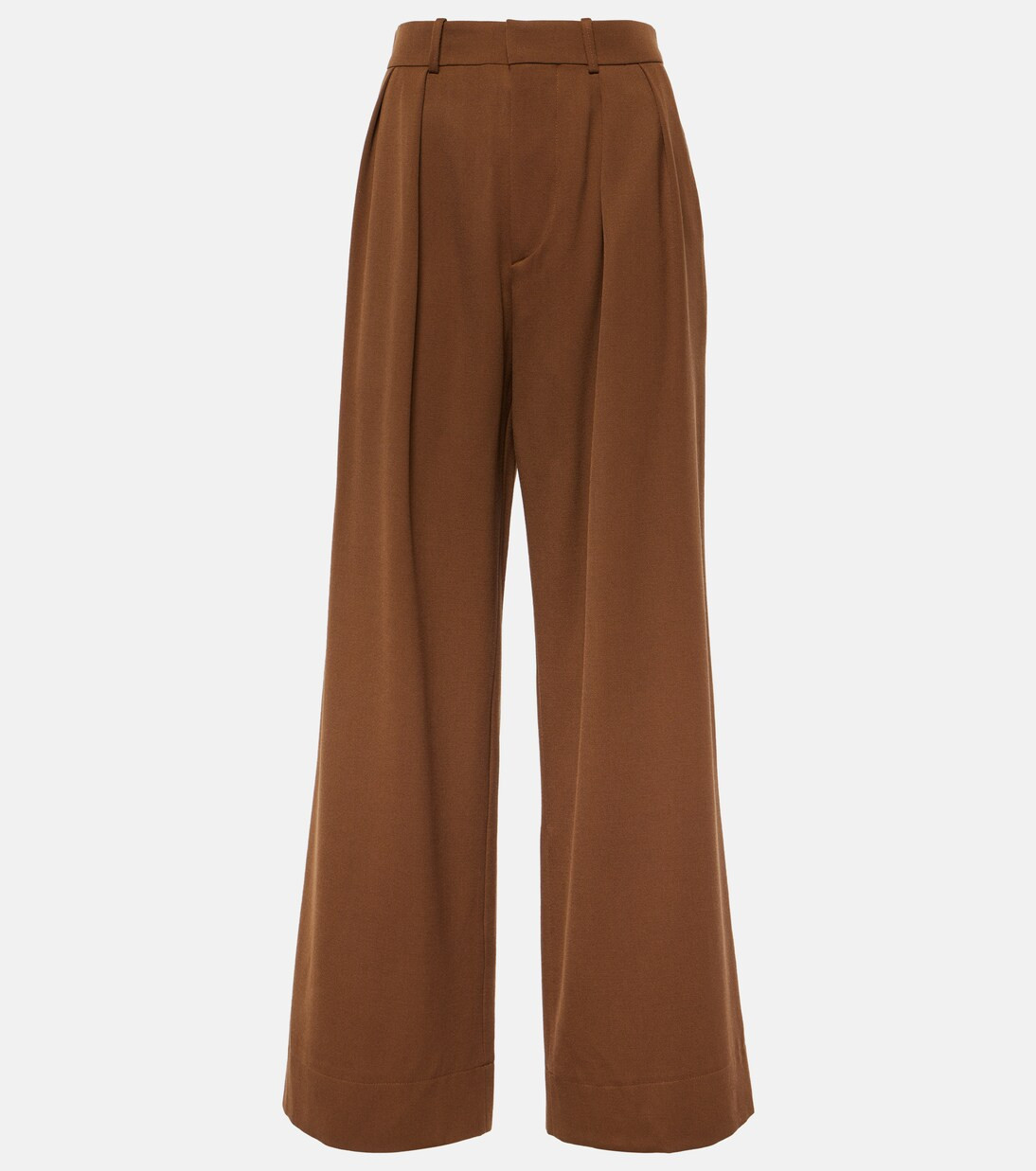 Low-rise wool wide-leg pants | Mytheresa (UK)
