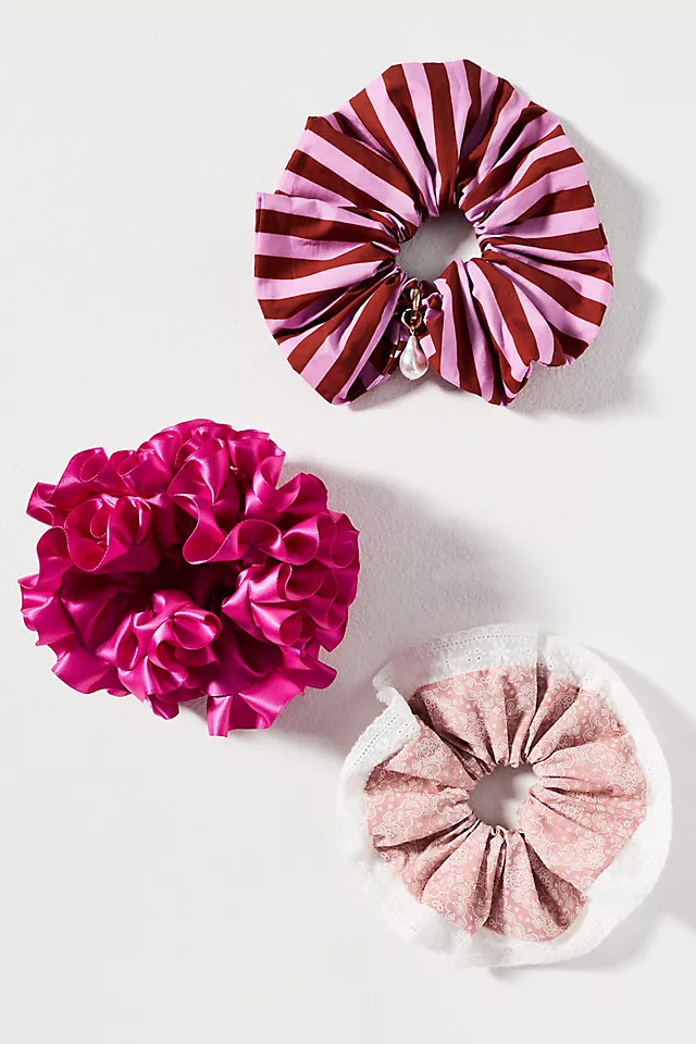 Textured Scrunchies, Set of 3 | Anthropologie (US)
