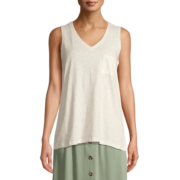 Women's Mineral Wash Pocket Tank Top | Walmart (US)