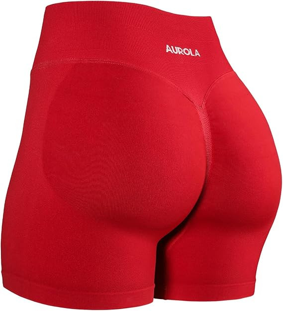AUROLA Influence Workout Shorts for Women,2.5 3.5 4.5 5.5 6.5 No Roll Up Squat Proof Scrunch Seam... | Amazon (US)