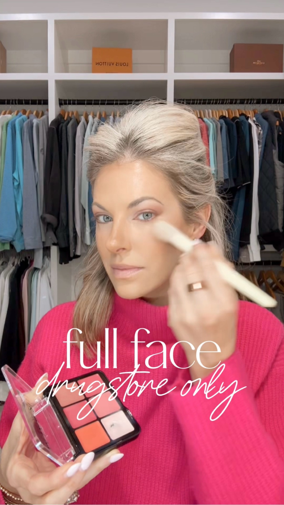 Full face… only drugstore 👏🏼💄

Proof you do not need high-end to get flawless, long-lasting glam. This full face using drugstore makeup gives smooth, full-coverage skin, bronzed warmth, lifted blush, soft glam eyes, and the perfect lip combo — all affordable beauty finds.

If you’re looking for:
• best drugstore foundation
• affordable makeup routine
• long-lasting drugstore products
• full glam on a budget
• viral drugstore makeup
• everyday soft glam

This routine covers it all. These are the drugstore products I consistently reach for when I want performance without the luxury price tag. Blendable, buildable, and actually wear well throughout the day.

Everything is linked 🤍 Save this for your next Target/Walmart/Amazon beauty run.

#LTKOver40 #LTKBeauty #LTKgrwm